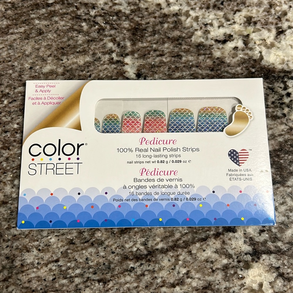 Color Street Pedicure nail strips. New